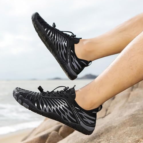 Hike Barefoot Shoes for Women Men with Wide Toe Box, Healthy & Non-Slip Breathable Barefoot Water Shoes Beach Pool Aqua Swim Surf Hiking Walking Shoes