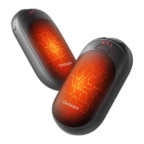 OCOOPA Magnetic Hand Warmers Rechargeable 2 Pack, Electric Handwarmers, Smart Heating UL Certified, 3-Settings,Portable Heater, Ultra Slim Pocket, Hunting Essentials, Gifts for Christmas Men, UT3 Lite