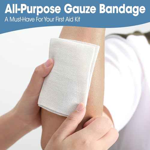 AZEN 50 Pack Sterile Gauze Pads, 3" x 4" Non Stick Gauze Pads, 8-Ply Cotton Gauze Sponges for Wound Care and First Aid, Highly Absorbent Individually Wrapped Medical Gauzes