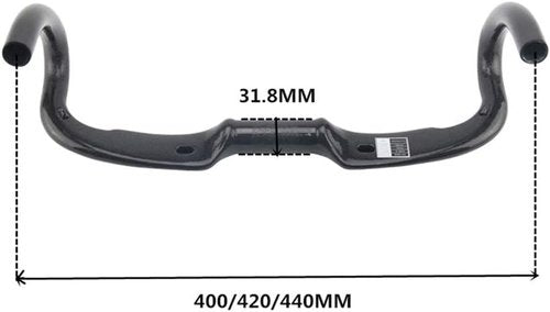Alfa Pasca Carbon Handlebars Road Bike Drop HandleBars 31.8 Canbon Areo Drop Handle Bar bike components & parts Lightweight 3K Matte 400/420/440mm