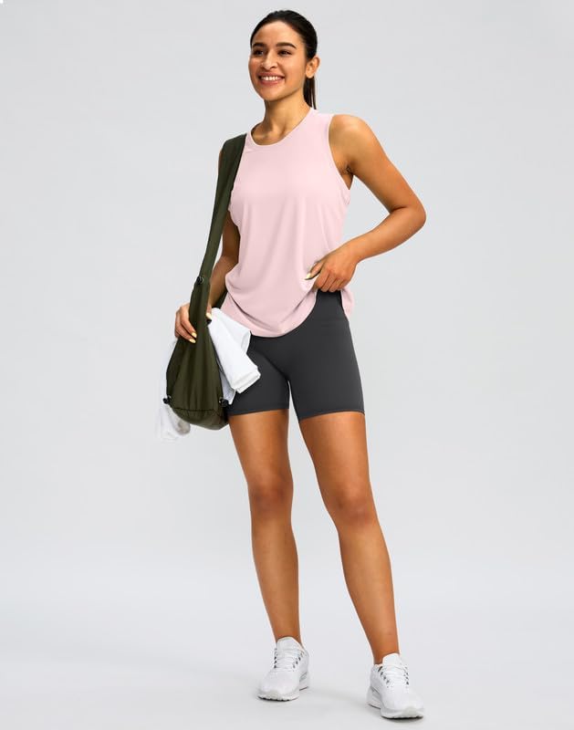 Skiennix Women's Athletic Tank Tops - Sleeveless Racerback Yoga & Gym Shirts | Loose Fit, Comfortable Design
