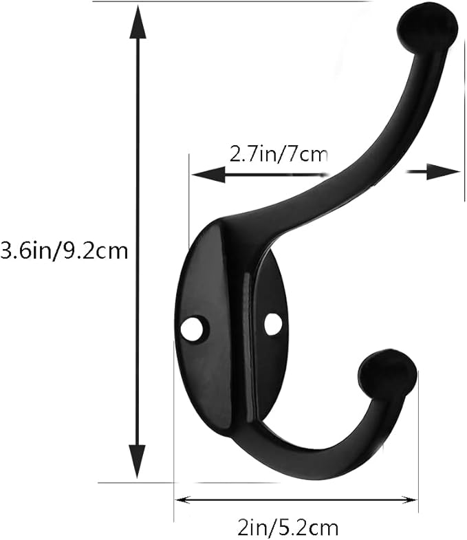 ZEYU 20Pcs Wall Hooks, Coat Hooks Hardware Heavy Duty Hooks