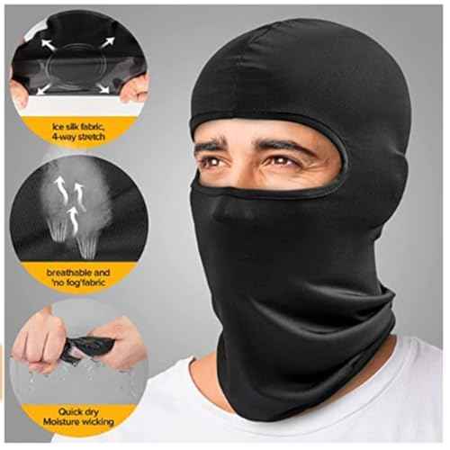 6 Pack of Ski Mask Bandana Face Hat for Outdoor Summer Face Covering Ice Silk UV Protection Balaclavas Headwear