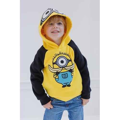 Despicable Me Minions Fleece Pullover Hoodie Toddler to Big Kid