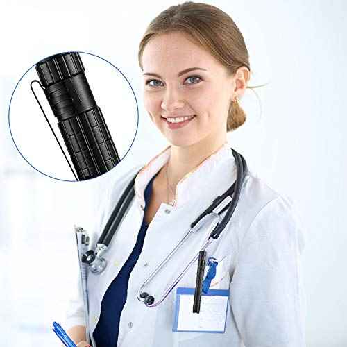 Outus 20 Pcs Flashlight Clip for Removable Accessories Metal Penlight Replacement Clip for Flashlight