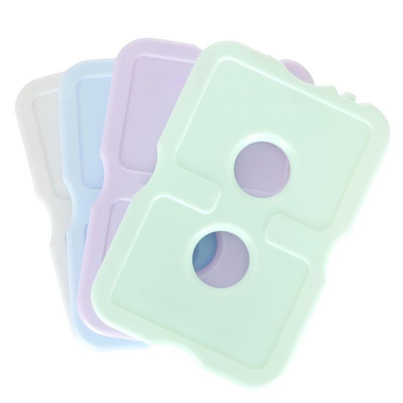 Healthy Packers Ice Packs for Lunch Boxes & Coolers – Pastel Slim Long-Lasting Reusable Gel Freezer Packs | Thin Ice Pack for Lunch Box | BPA-Free, Leak-Proof (4 Pack)