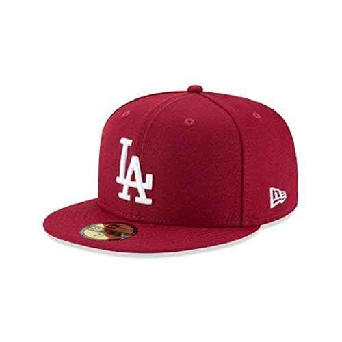 New Era Men Los Angeles Dodgers Cardinal Basic 59Fifty Fitted