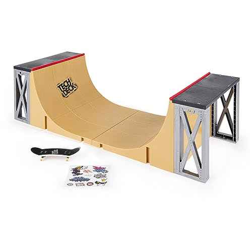 TECH DECK, Ultimate 20-Inch Half-Pipe Ramp Playset and Exclusive Primitive Pro Fingerboard, Kids Toys for Boys and Girls Ages 6 and up