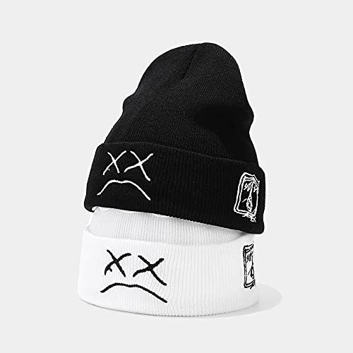 Fashion Autumn Winter Warm Beanie Hats Embroidery Cotton Caps Men Women Knitted Hip Hop Hats
