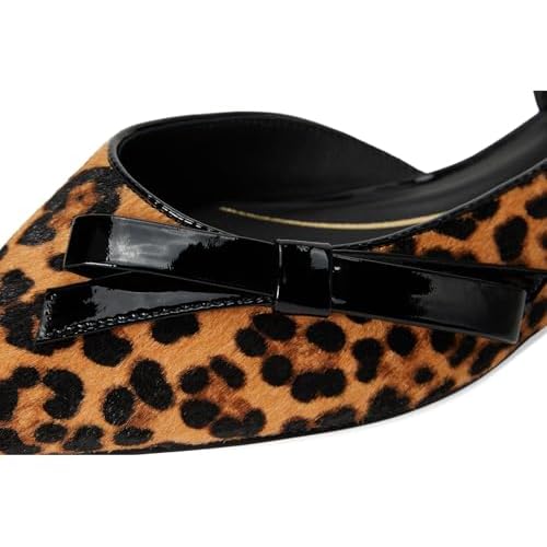 Cole Haan Women's Noella Bow Skimmer, Leopard Print, 9-B US