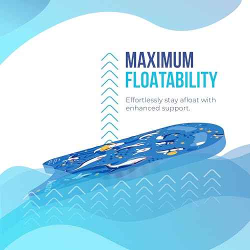 Junior Kickboard Buoy for Youth Children & Toddlers Swimming Aid & Exercise Training Board for Kids to Learn to Swim with Kick Boards in Pool BPA Free Shark