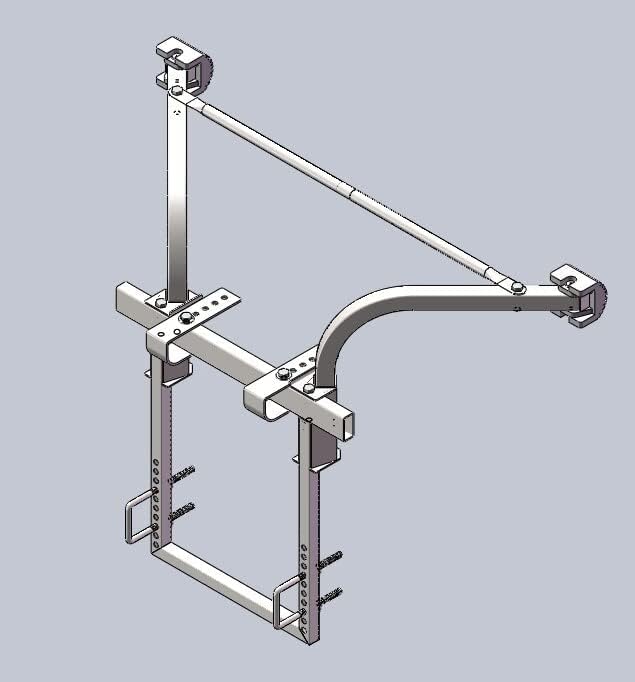 Ladder Stabilizer,Extended Ladder Stabilizer Accessory for Roof Gutter Guard＆Wall,Ladder Stand-Off Heavy Duty Steel Wing Span/Wall Ladder Standoff with Non-Slip Rubber Bottom pad(Silver Gray-Steel)