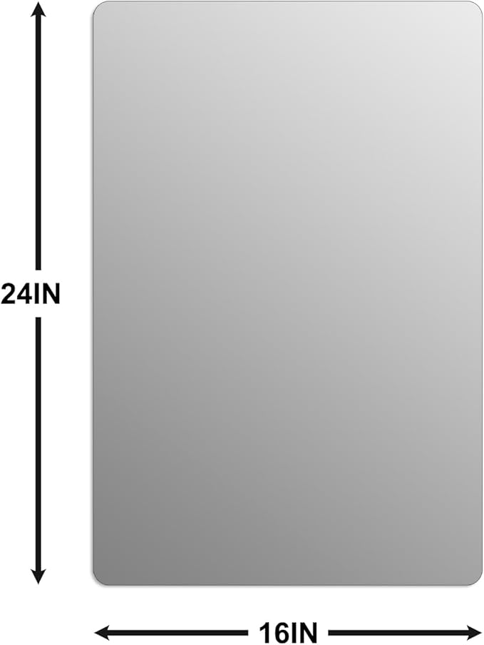Frameless Mirror, Rectangle Bathroom Mirror