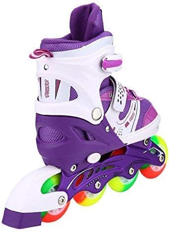 Skiennix Adjustable Inline Skates for Kids 4-12 - Light Up Wheels | Perfect for Indoor & Outdoor Fun