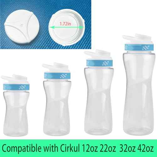3 pcs Lid for Cirkul Water Bottle,Lid Compatible with Cirkul Bottle£¬Lid Applicable to for Cirkul Bottle of (Black/White/Blue)
