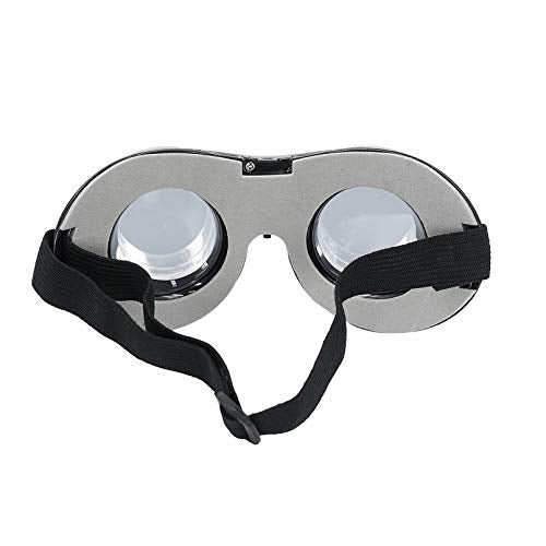 Luwint Colorful Flashing Glasses LED Steampunk Goggles - Light Up Glasses for Halloween Christmas Birthday Party Rave Cosplay Costume Show (Black)