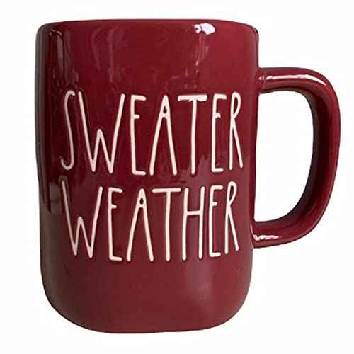 Rae Dunn by Magenta SWEATER WEATHER Ceramic LL Coffee Mug