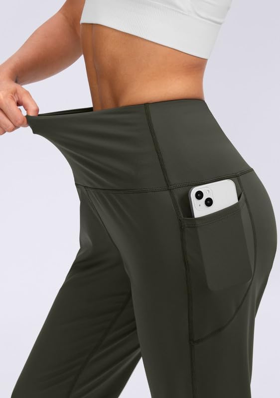 Viodia Women's High Waisted Joggers - Athletic Workout Pants with Pockets | Tapered Design