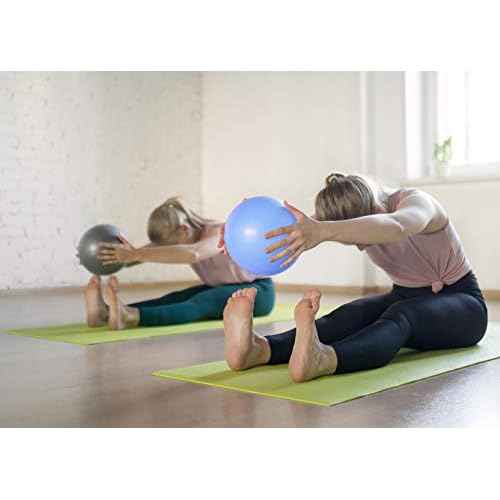 Small Exercise Ball for Between Knees, 6 inch Pilates Ball with Pump, Mini Yoga Core Ball Physical Therapy