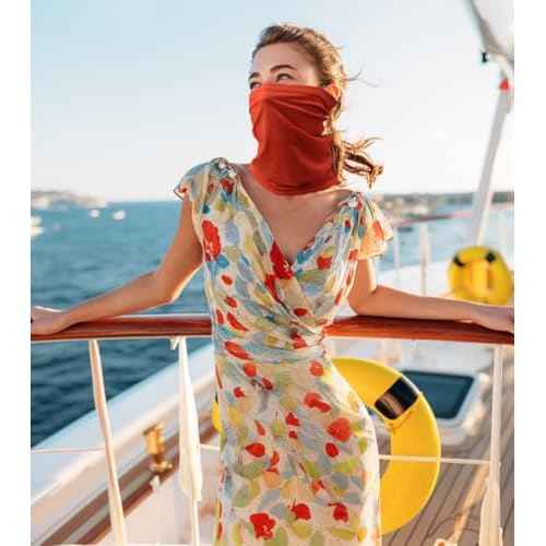 Fishing Neck Gaiter, Sun Protection Face Mask, Cooling Neck Shield Scarf Cycling Balaclava Bandana for Men and Women