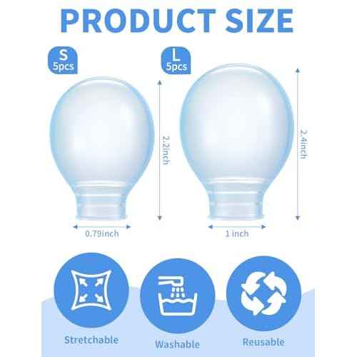 Waterproof Toe Cover Finger Protector, Reusable Silicone Nail Protector for Bathing, Pedicures, Manicures, Nail Care(5 Large 5 Small)