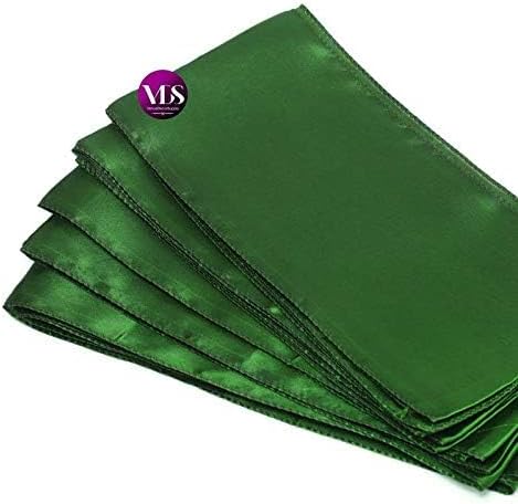 VDS Satin Chair Sashes Chair Cover Back Tie Sateen Bows Ribbon for Wedding Birthday Graduation Engagement Ceremony Event Party Banquet Venue Hotel All Dining Chair Decoration (50PC) (Green)