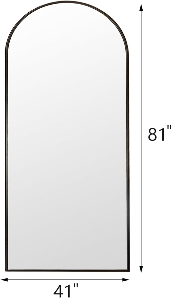 Rowjut Floor Full Length Mirror, Arched Mirrors Full Length 81"x41"