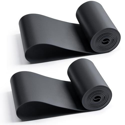 YunSCM 26x4.0 Inch Rim Strip Rim Tape Fat Tire Liner PVC Inner Tube Cushion Protector Anti Puncture for Bikes (Black) 2-PCS