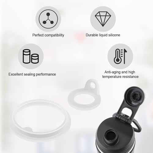 Gasket Replacement for TAKEYA Actives, Silicone Sealing O Ring Leak-Proof Water Bottle Lid Seal Parts Compatible with 18oz, 22oz, 24oz, 32oz, 40oz Water Bottles