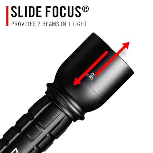Coast XP14R 4500 Lumen USB-C Rechargeable LED Flashlight with Slide Focus¢ç?and Pure Beam¢ç Focusing Optic, 5 Light Modes