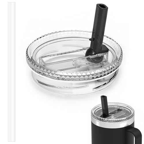 30 oz Tumbler Straw Lid - Stronghold Lid for the YETI Rambler Travel Mugs Only, Replacement Cap BPA Free (30oz Twist Lid)