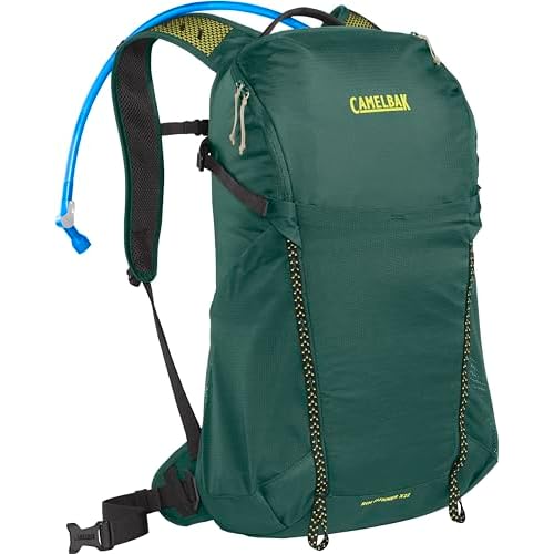 CamelBak Rim Runner X22 Hiking Hydration Backpack with 1.5L Crux Reservoir, Bistro Green