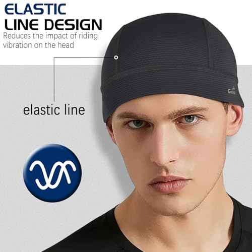 GXCROR Cooling Skull Cap Helmet Liner for Men Women, Moisture Wicking Cycling Cap