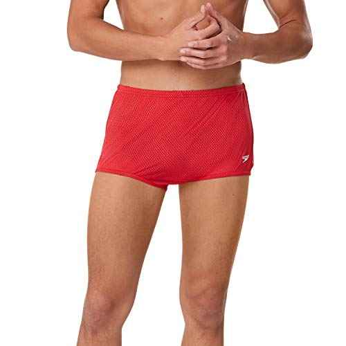 Speedo Men's Swimsuit Square Leg Poly Mesh Training Suit