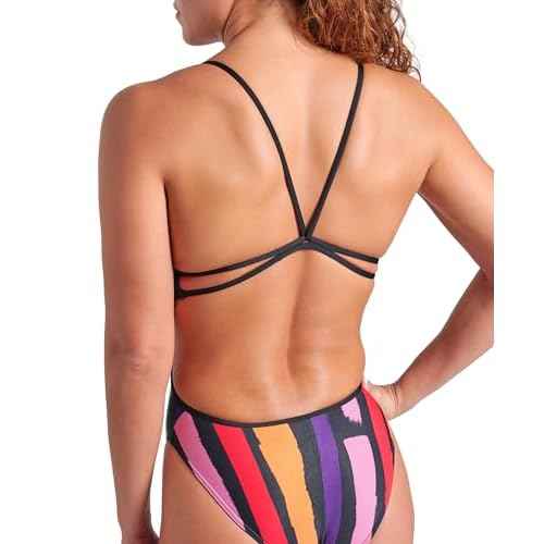 ARENA Women's Performance Painters Lace Back Athletic Sport One Piece Swimsuit
