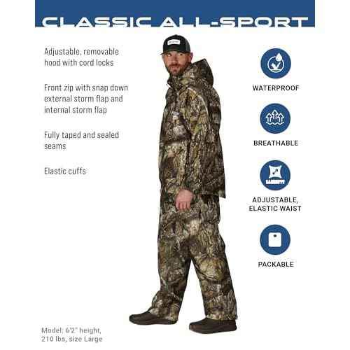 FROGG TOGGS Men's Classic All-Sport 3-Layer Waterproof Breathable Rain Suit