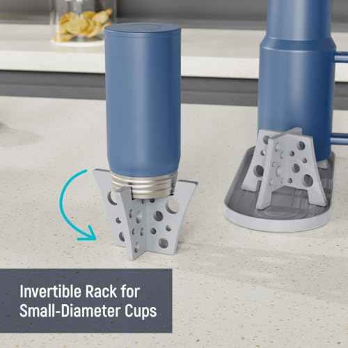 NiHome Silicone Water Bottle Drying Racks Set of 3 with Drip Tray,Cheese Style for Faster Drying,Bottle Dryer Racks Fit for Stanley YETI Cups Owala Sports Bottle Baby Bottle Thermoses Mugs