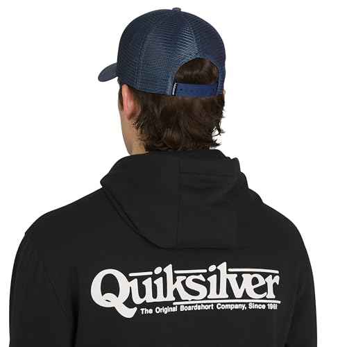 Quiksilver Men's Premium Cotton Adjustable Snap Back Logo Baseball Cap