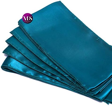 VDS Satin Chair Sashes Chair Cover Back Tie Sateen Bows Ribbon for Wedding Birthday Graduation Engagement Ceremony Event Party Banquet Venue Hotel All Dining Chair Decoration (300PC) (Dark Teal)
