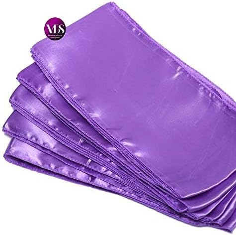 VDS Satin Chair Sashes Chair Cover Back Tie Sateen Bows Ribbon for Wedding Birthday Graduation Engagement Ceremony Event Party Banquet Venue Hotel All Dining Chair Decoration (10PC) (Lavender)
