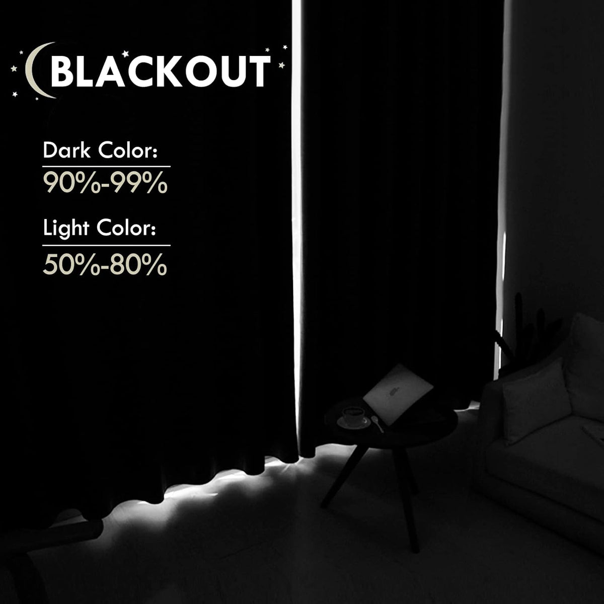 DWCN Blackout Curtains Room Darkening Thermal Insulated Bedroom Curtains Window Curtain Panels, 52 x 63 inches Long, Set of 2 Light Green Rod Pocket Drapes