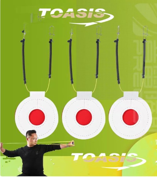 TOASIS Slingshot Practice Targets 12pcs Fabric Discs Target Assorted Sizes