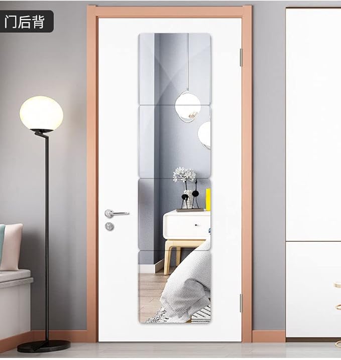 JEOYOO Wall Mirror Full Length, on Door Mirrors, Cheap Mirror Acrylic,