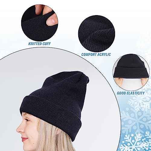 Glooarm Beanie for Men Women Knit Winter Hats Beanies Warm Slouchy Unisex Cuffed Beanies Skull Caps