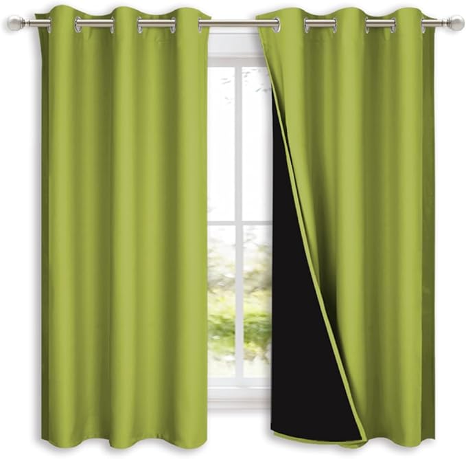 NICETOWN 100% Blackout Short Curtains
