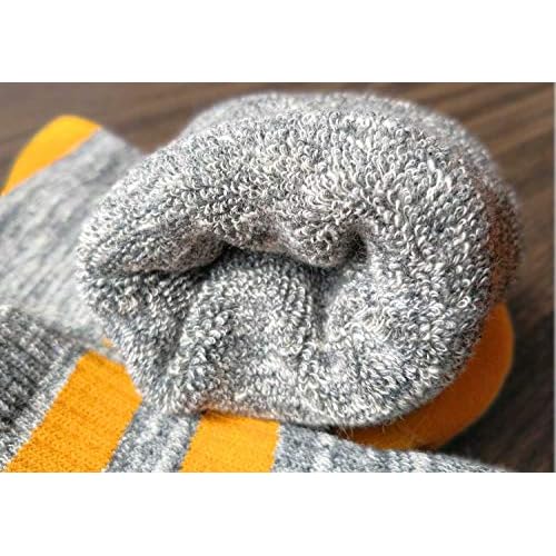 FEIDEER Hiking Walking Socks For Women, Multi-pack Outdoor Recreation Cotton Moisture Wicking Crew Socks