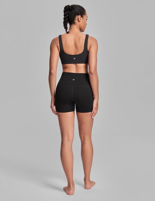 HeyNuts Women's U-Back Sports Bra - Low Impact Yoga Top with Built-In Padding | A-D Cup Sizes