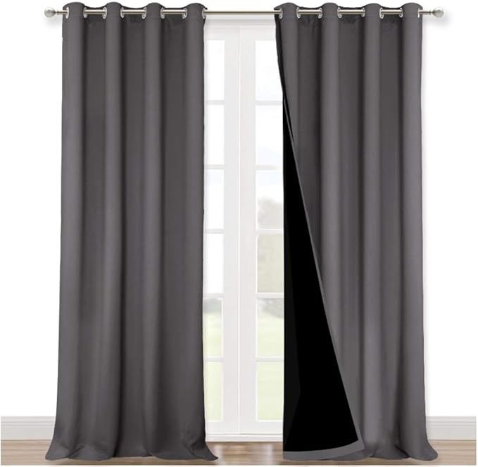 NICETOWN Total Shade Curtains and Draperies, Heavy-Duty Full Light Shading