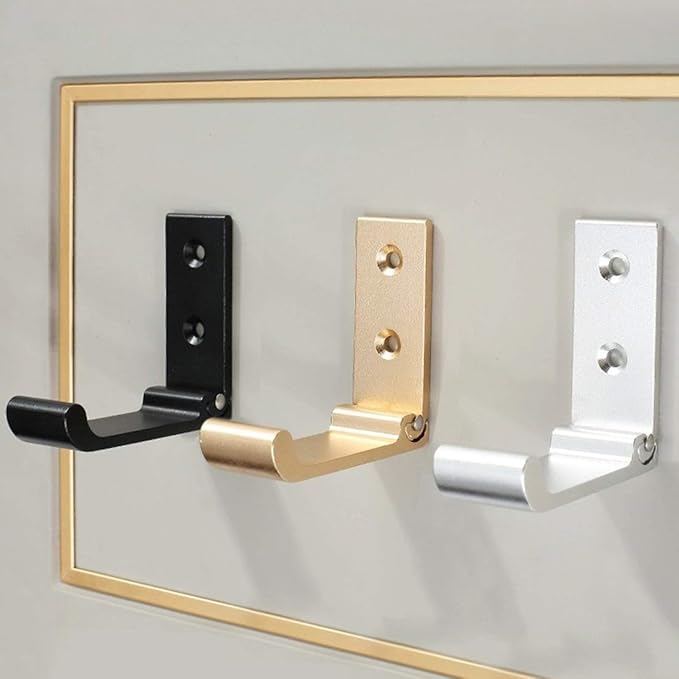 Folding Coat Hooks, Matte Black Wall Hooks