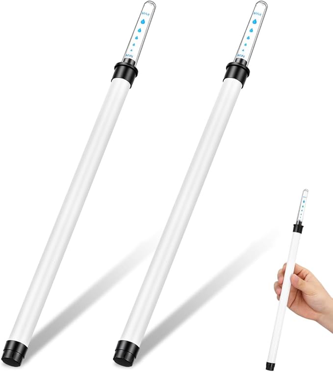 BESPORTBLE 2Pcs Water Level Indicator for Plants, 14-Inch Plant Water Meter Gauge, Visual Watering Reminder Sticks for Indoor Outdoor Potted Plants, Flower Pots and Self Watering Planters